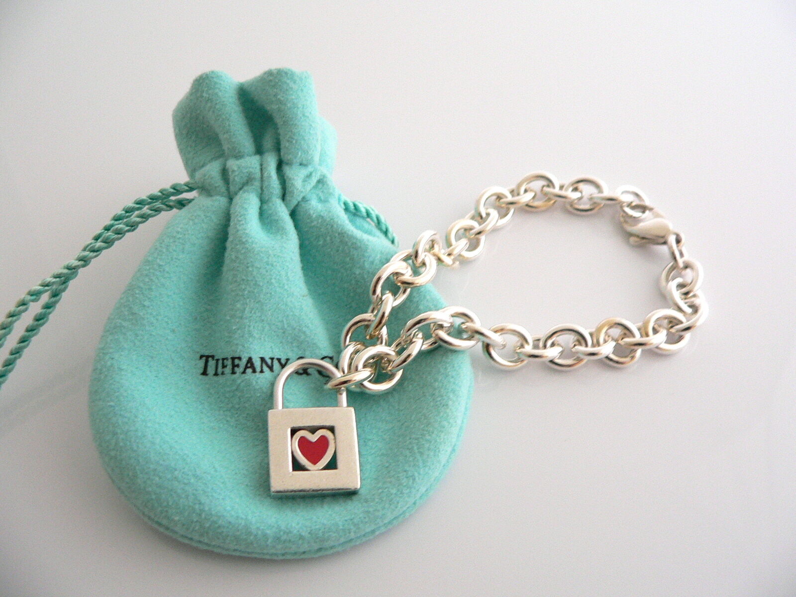Tiffany & Co Silver Blue Enamel Signature X Bangle Bracelet Wide Gift Pouch  Love